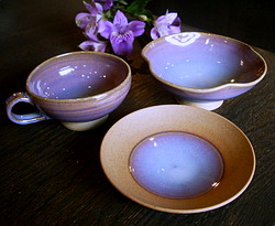 紫の小鉢たち