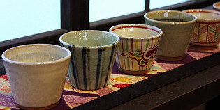 そば猪口ずらり