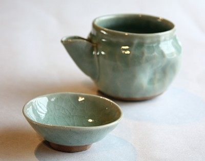 灰透明釉　酒器